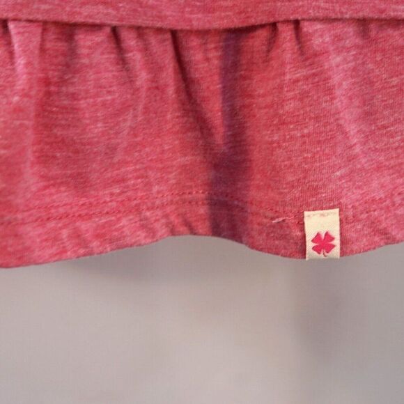 Lucky Brand Girls Top Sz M Pink Embroidered Hamsa Hand Long Sleeve Peplum Tee - Picture 4 of 7